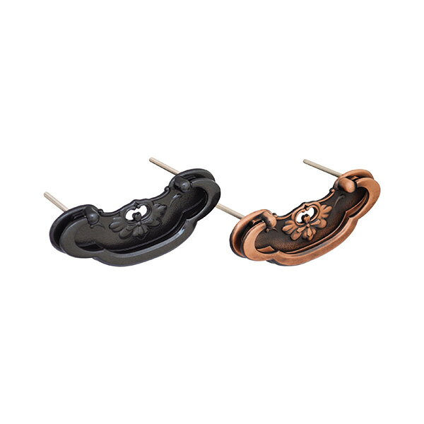 花菱木爪カン GB YE-7 中 亜鉛ダイカスト たんす金物 引出金物 和風たんす取手 ハンドル取手金具 アンティーク金物取手 レトロ取手 モダン取手 交換取手 DIY取手 伝統工芸取手 神社金物 寺金物 古風取手 箪笥取手 タンス取手 引き出し取手 伝統金物 民芸家具金具 和金具