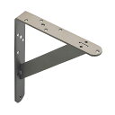 カチット棚受 ブラウン YQ-36 大【250×300】鉄 ビス付 棚 金具 棚受け 棚受 棚受け金具 ブラケット L字金具 DIYアングル型 木製棚受け 壁付...