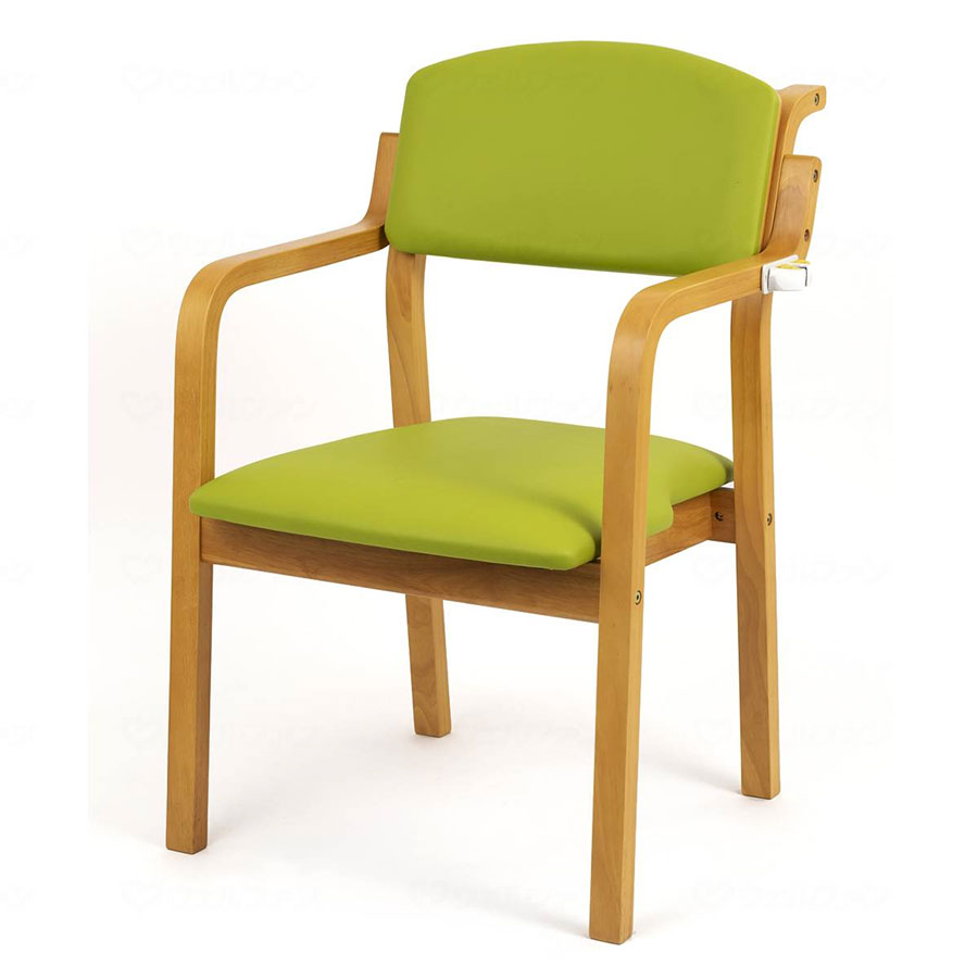 エコノチェア ウッディ 抗ウイルス コーティング ナチュラルフレーム グリーン テーブル 一人暮らし キャスター付き お洒落 おしゃれ 木目