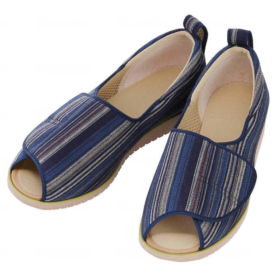 オープン和(なごみ) 青（縞） 4L