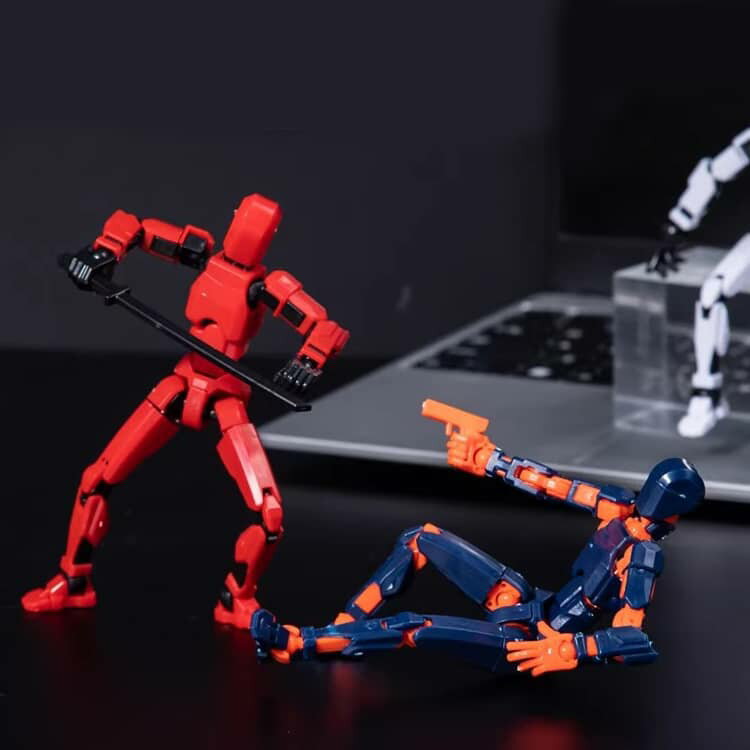 デッサン 人形 7色セット ディスプレイスタンド マグネット アクションフィギュア セット フィギュア おもちゃ ロボット 関節可動 モデル人形 組立品 3Dプリント マルチジョイント可動アクションフィギュア 大人用 男の子 子供の日 誕生日 入学祝い ギフト プレゼント 3