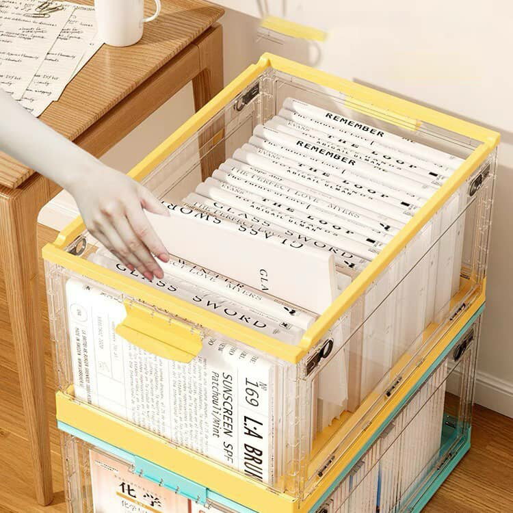 【2個セット】収納ボックス 27L 大容量 前開き 上開き 収納ケース コンテナボック...