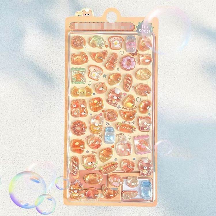 シール 24枚 かわいい 3D 立体シール おしり まとめ買い かわいい ぷっくり シール...