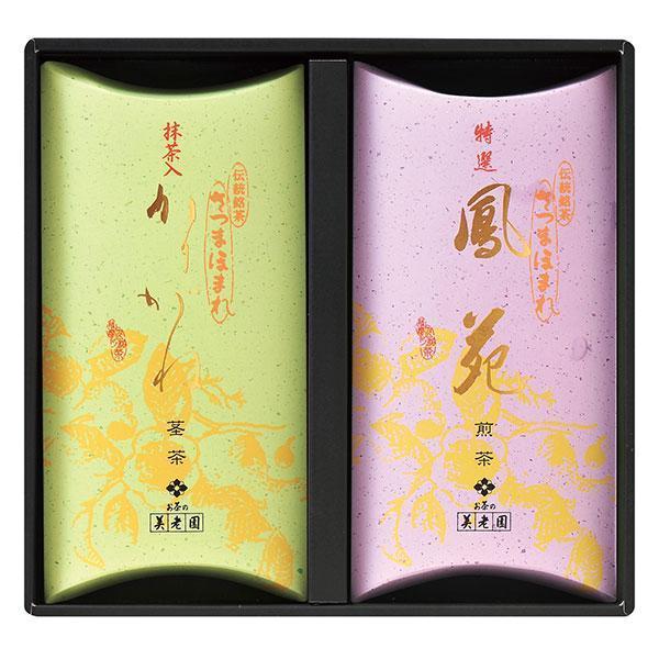 　【全国送料一律 税込440円】　 【内容】　抹茶かりがね(国産)75g、特選鳳苑(鹿児島県産)80g 【品番】　6123 p_33 ※一部パッケージ・デザイン・内容等変更になる場合がございます。 消費または賞味期間は製造・加工日を基準に記載しております。商品の到着後の日持ち期間は配送日数などにより異なりますので予め、ご了承くださいませ。