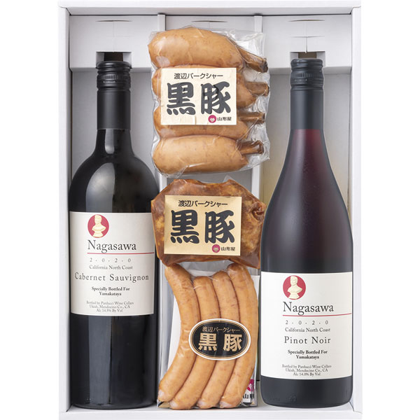 CA-O-P　山形屋オリジナル　ナガサワワイン＆デミグラスハンバーグAセット