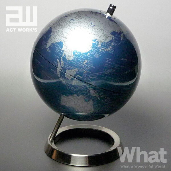 地球儀 子供用 《全7色》act work's インテリア地球儀 globe（MM）20cm 【アクトワークス デザイン雑貨 モダン シンプル インテリア雑貨 デスク オフィス 卓上 リビング】