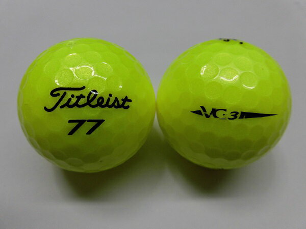 【Aランク】【マーク・ネーム有】タイトリスト VG3　2018年　イエローパール　1球【中古】ロストボール　ゴルフボール　Titleist