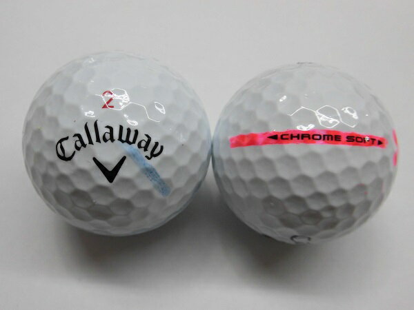 【マジックAランク】キャロウェイ　クロムソフト　2018年 　ホワイト　1球【中古】ロストボール　ゴルフボール　CHROME SOFT　Callaway