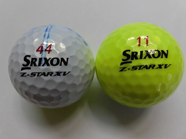 SRIXON Z-STAR XV　DIVIDE　YE/W　2021年　1球ロストボール　ゴルフボール　スリクソン　ゼットスターエックスブイ　ディバイド　イエロー／ホワイト