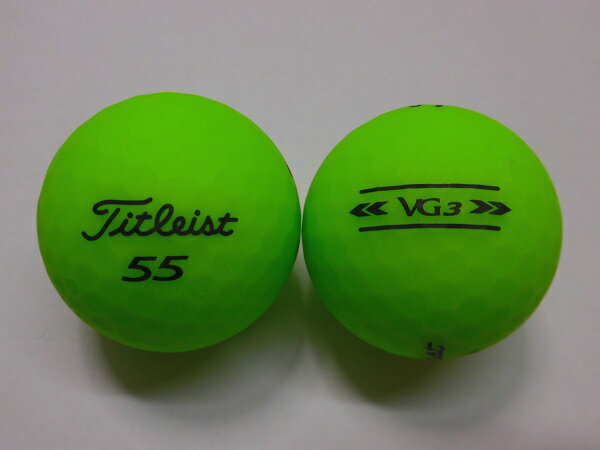 【SAランク】タイトリスト VG3 2022年 マットグリーン 1球【マーク ネーム無】【中古】ロストボール ゴルフボール Titleist