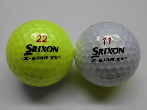 SRIXON Z-STAR XV　DIVIDE　YE/W　2023年　1球ロストボール　ゴルフボール　スリクソン　ゼットスターエックスブイ　ディバイド　イエロー／ホワイト