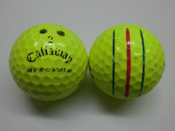 【Bランク】キャロウェイ 2023年 ERCソフト トリプルトラック イエロー 1球【中古】ロストボール ゴルフボール ERCSOFT TRIPLE TRACK Callaway