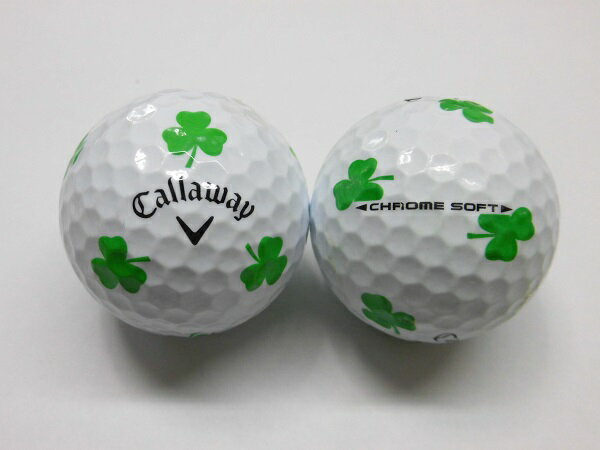 キャロウェイ　クロムソフト トゥルービス　2018年　クローバー　グリーン　1球ロストボール ゴルフボール　CHROME SOFT TRUVIS SHAMROCK　Callaway