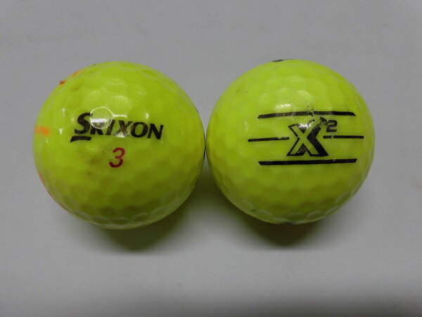 【Bランク】スリクソン エックス2 2020年 イエロー 1球【中古】ゴルフボール ロストボール SRIXON X2