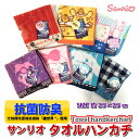 抗菌 防臭 タオル ハンカチ サンリオ SANRIO 送料無料!! 全7柄 サイズ 約25x25cm キティ・マイメロ・シナモン 2柄・ポチャッコ・プリン・クロミハンドタオル ミニタオル プチタオル 入園 入学 抗菌タオル 光触媒 東洋紡「銀世界」使用
