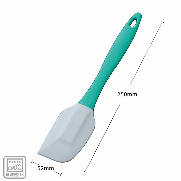 食洗機対応 シリコン ゴムベラ グリーン シリコーン カラークリーナー ゴムヘラ スクレーパー 大泉 ...