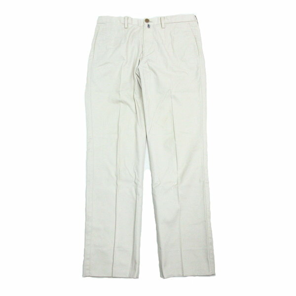 k■シップス/SHIPS ワンタック スリムコットンパンツ【46】ベージュ/MENS/104【中古】