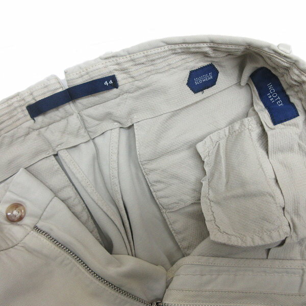 k■ルーマニア製■インコテックス/INCOTEX チノパンツ/コットンパンツ【44】ベージュ/MENS■112【中古】