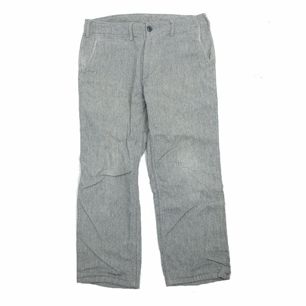 s■日本製■アンダーシフト/UNDER SHIFT アンクル丈 ウールパンツ/聖林公司【32】灰/MENS/33【中古】