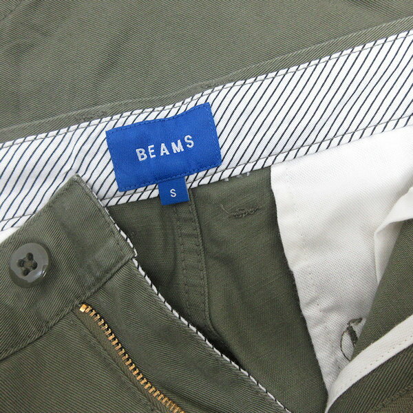 G■ビームス/BEAMS ストレッチ チノ ショーツ【S】カーキ/men's/143【中古】■