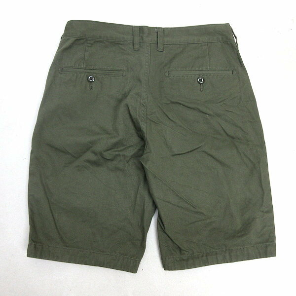 G■ビームス/BEAMS ストレッチ チノ ショーツ【S】カーキ/men's/143【中古】■