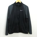 H■ナイキ/NIKE DRI-FIT トラックジャケット トレーニングウェア【L】黒/MENS■51【中古】