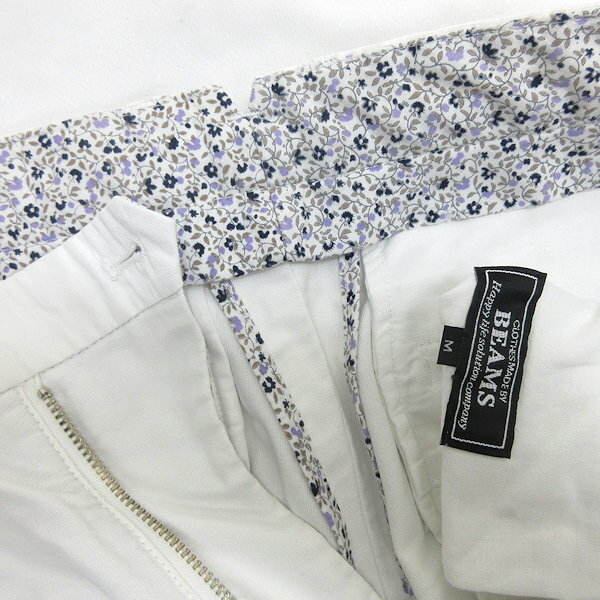 G■ビームス/BEAMS ハーフパンツ/コットン【M】白/men's/74【中古】■