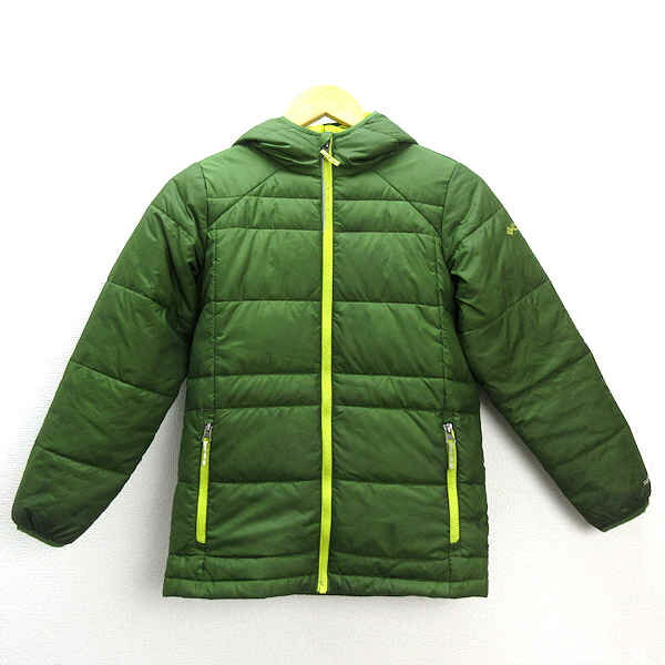 k■コロンビア/Columbia 1680431 キッズ Turbodown Hooded Down Jacket/ダウンジャケット【M】緑/KIDS■176【中古】