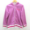 k■黒子のバスケ/陽泉高校 YOSEN フルジップパーカ【L】紫/LADIES■9【中古】