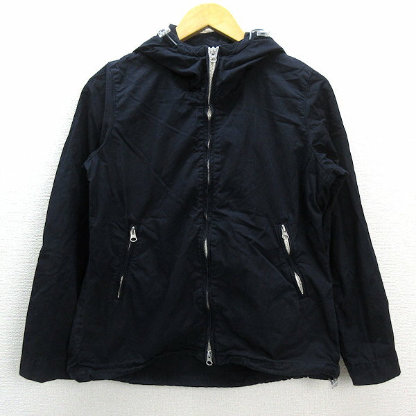 k■アーバンリサーチ/URBAN RESESRCH DOORS フーディジャケットJKT【ONE】紺/LADIES■109【中古】