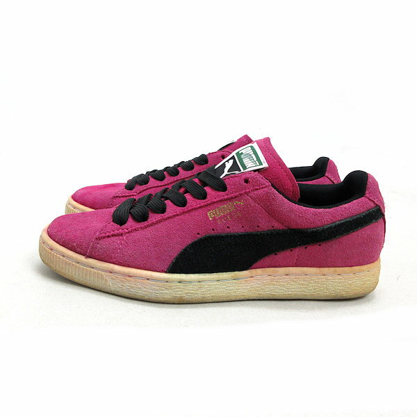 k■【23cm】プーマ/PUMA 355462 SUEDE CLASSIC WMNS スエードスニーカー/ピンク/LADIES■51【中古】