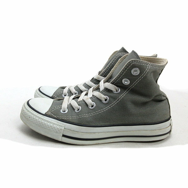 a■【23cm】コンバース/CONVERSE ALLSTAR 1C988 ハイカット キャンバススニーカー 灰/LADIES/31【中古】