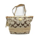 a■コーチ/COACH シグネチャー ハンドバッグBAG ベージュ/LADIES/12【中古】