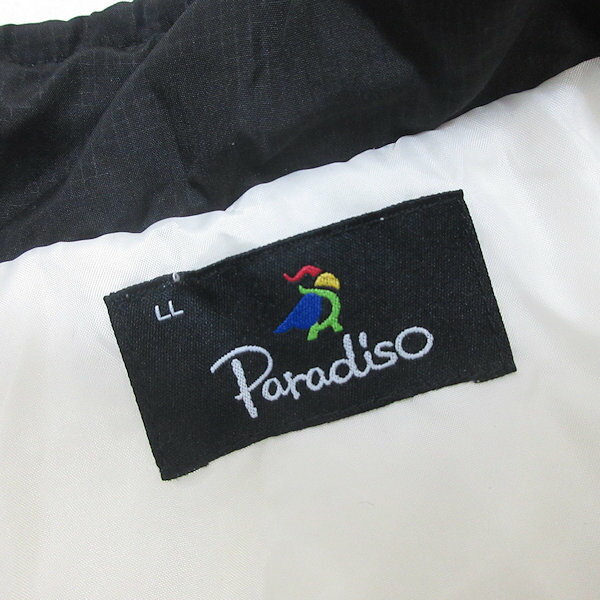 H■パラディーゾ/ PARADISO 中綿ジャケット ゴルフウェア【LL】オフホワイト/MENS■3【中古】
