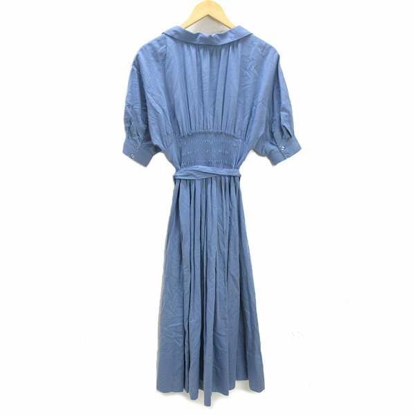 H■スナイデル/SNIDEL ドルマンワンピース/ベルト付き【1】サックスブルー/LADIES■14【中古】