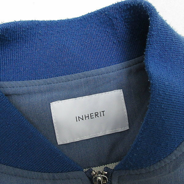 k■インヘリット/INHERIT ボンバージャケット/MA-1/レーヨン【S】水色/MENS■34【中古】