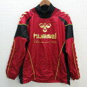 k■ヒュンメル/Hummel ロゴプリント ピステジャケットJKT【M】赤/MENS■33【中古】
