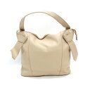 k■ビームス/BEAMS HEART 合成皮革 PUレザートートバッグ/ベージュ/BAG/LADIES■184【中古】