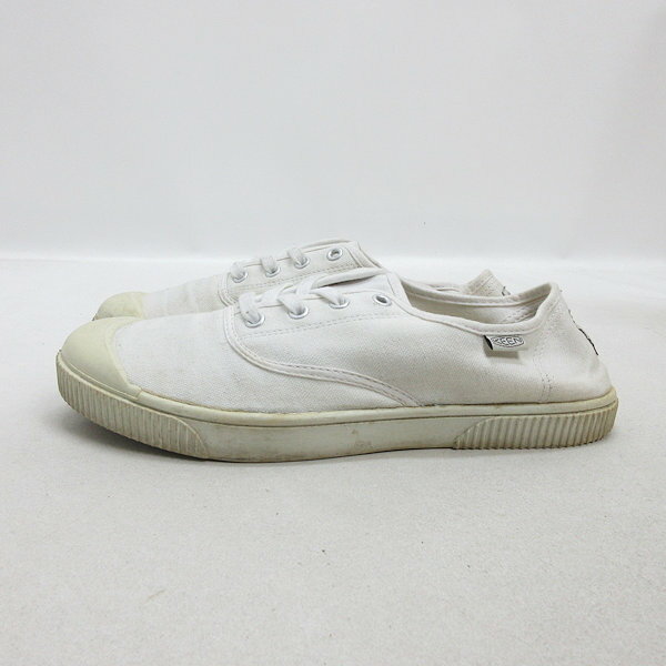 y■【27.5cm】キーン/KEEN MADERASキャンバスシューズ■白MENS/41【中古】