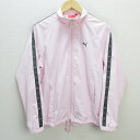 G■プーマ/PUMA ウインドブレーカージャケット【L】ピンク/LADIES/45【中古】■