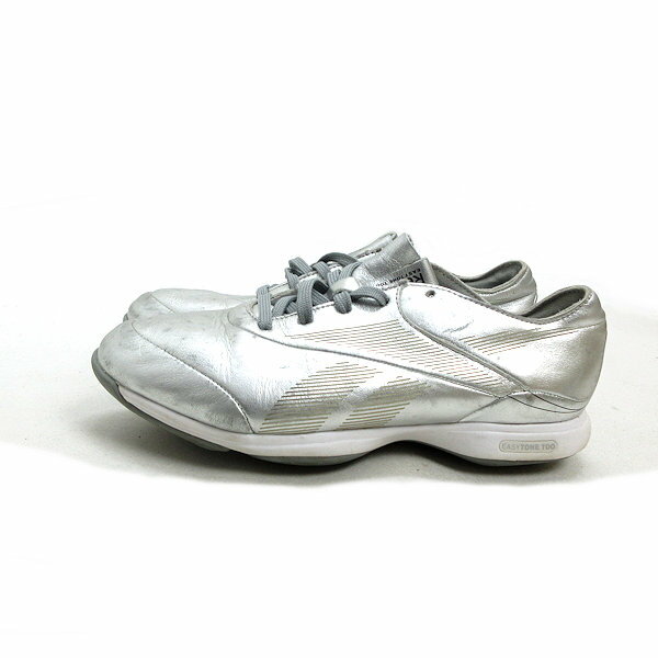 k■【23cm】リーボック/Reebok J99305 EASYTONE トゥ シャープ スニーカー/銀/LADIES■37【中古】