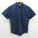 G■ユナイテッドアローズ/UNITED ARROWS GLR 半袖BDシャツ【S】紺/men's/104【中古】■(4)