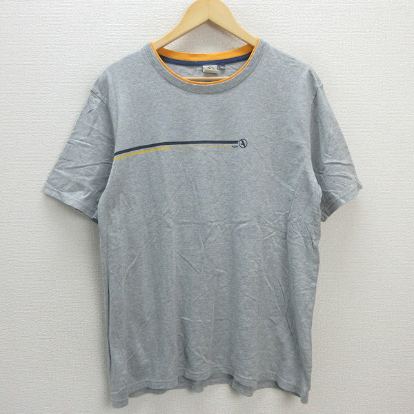 G■エーグル/AIGLE Tシャツ/コットン【XL】灰/men 039 s/25【中古】■