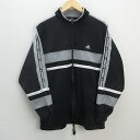 G■アディダス/adidas トラックジャケット/ジャージ JD2002【XO】黒/men's/27【中古】■
