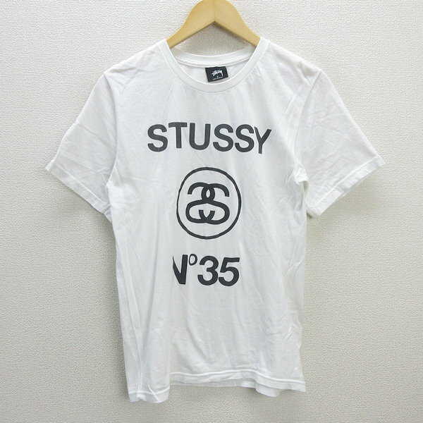 Q■ステューシー/STUSSY×FRAGMENT 2015コラボTシャツ■白【メンズS】MENS/13【中古】