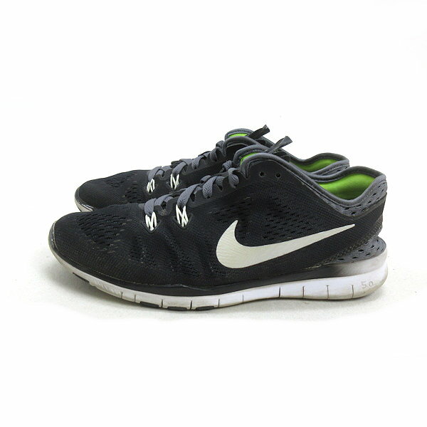 y■【24.5cm】ナイキ/NIKEfフリーFree 5.0 TR FIT 5ランニング シューズ■黒LADIES/F45【中古】