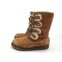 k■【23cm】アグ/UGG 3219 3219 ROMMY ロミー ムートンブーツ/ベージュ/LADIES■17【中古】