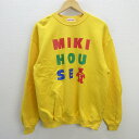 G■ミキハウス/MIKI HOUSE スウェットシャツ/トレーナー【L】黄/men 039 s/30【中古】■