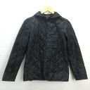 H■英国製■ラベンハム/LAVENHAM 中綿キルティングジャケット【36】黒/LADIES■29【中古】(4)