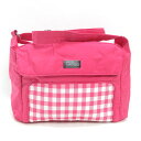 Q■パラディーゾ/Paradiso ナイロンショルダーバッグ/ゴルフバッグ■ピンクBAG/49【中古】